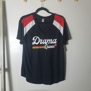 NWT HYBRID DRAMA QUEEN V-NECK SHIRT SIZE MEDIUM